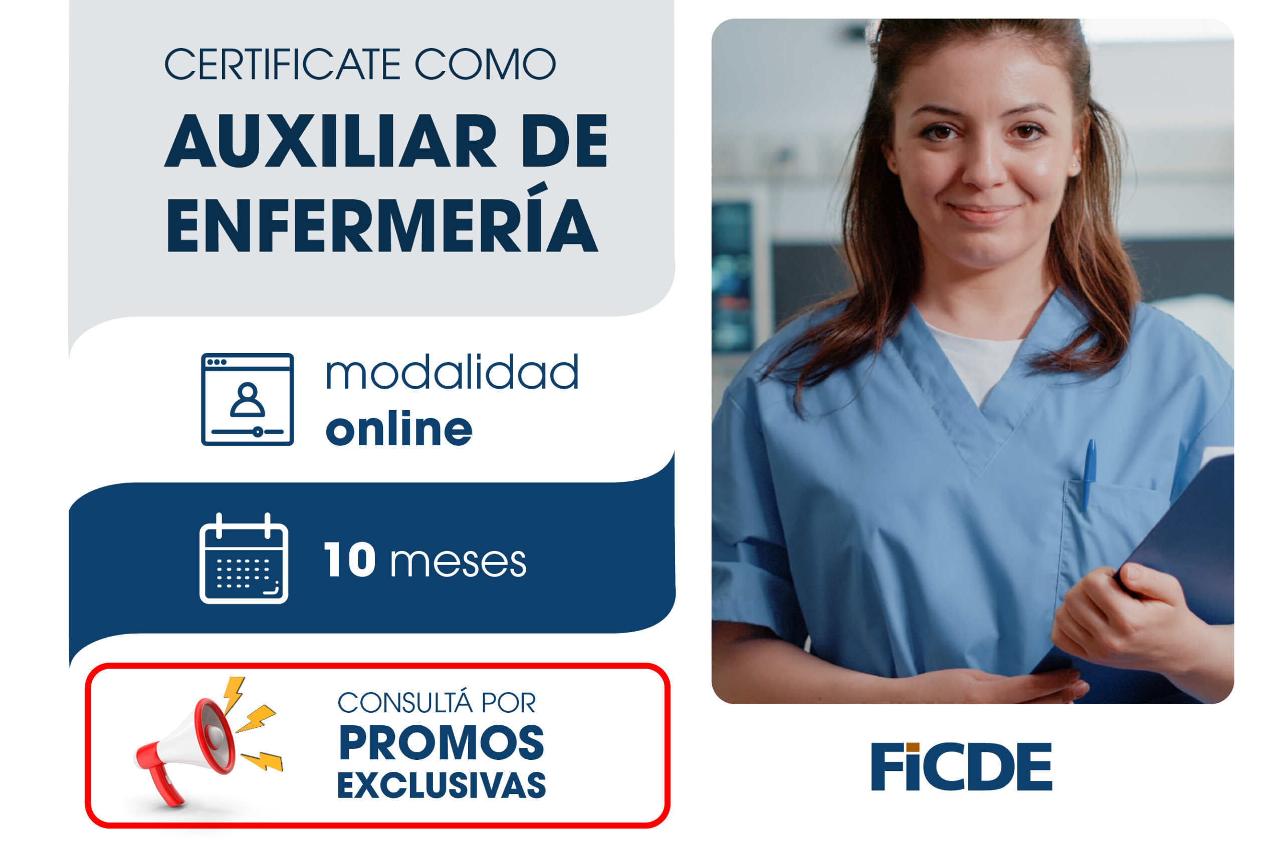 Certificate como Auxiliar de Enfermeria – Online