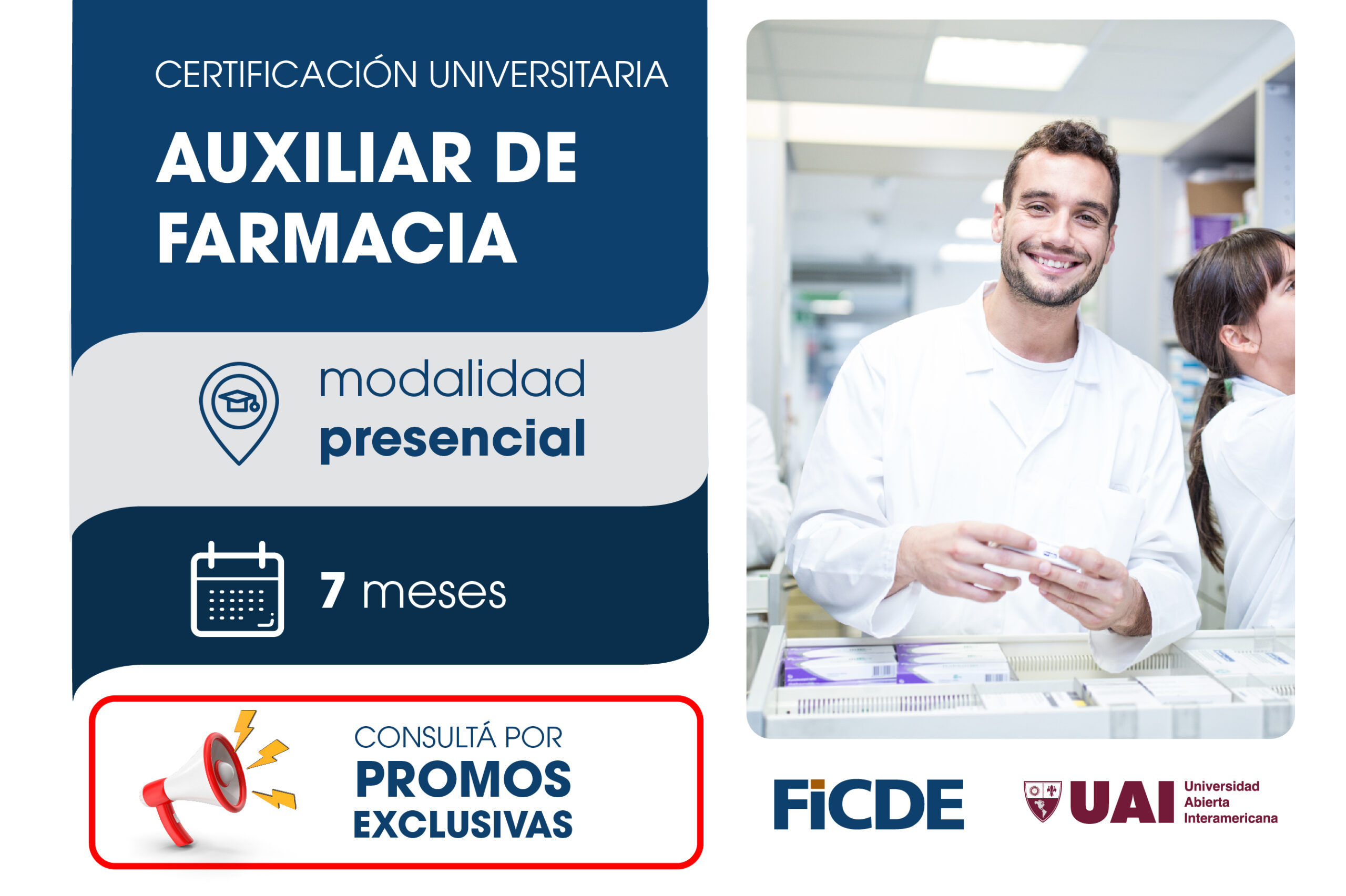 Certificación Universitaria en Auxiliar de Farmacia – Presencial